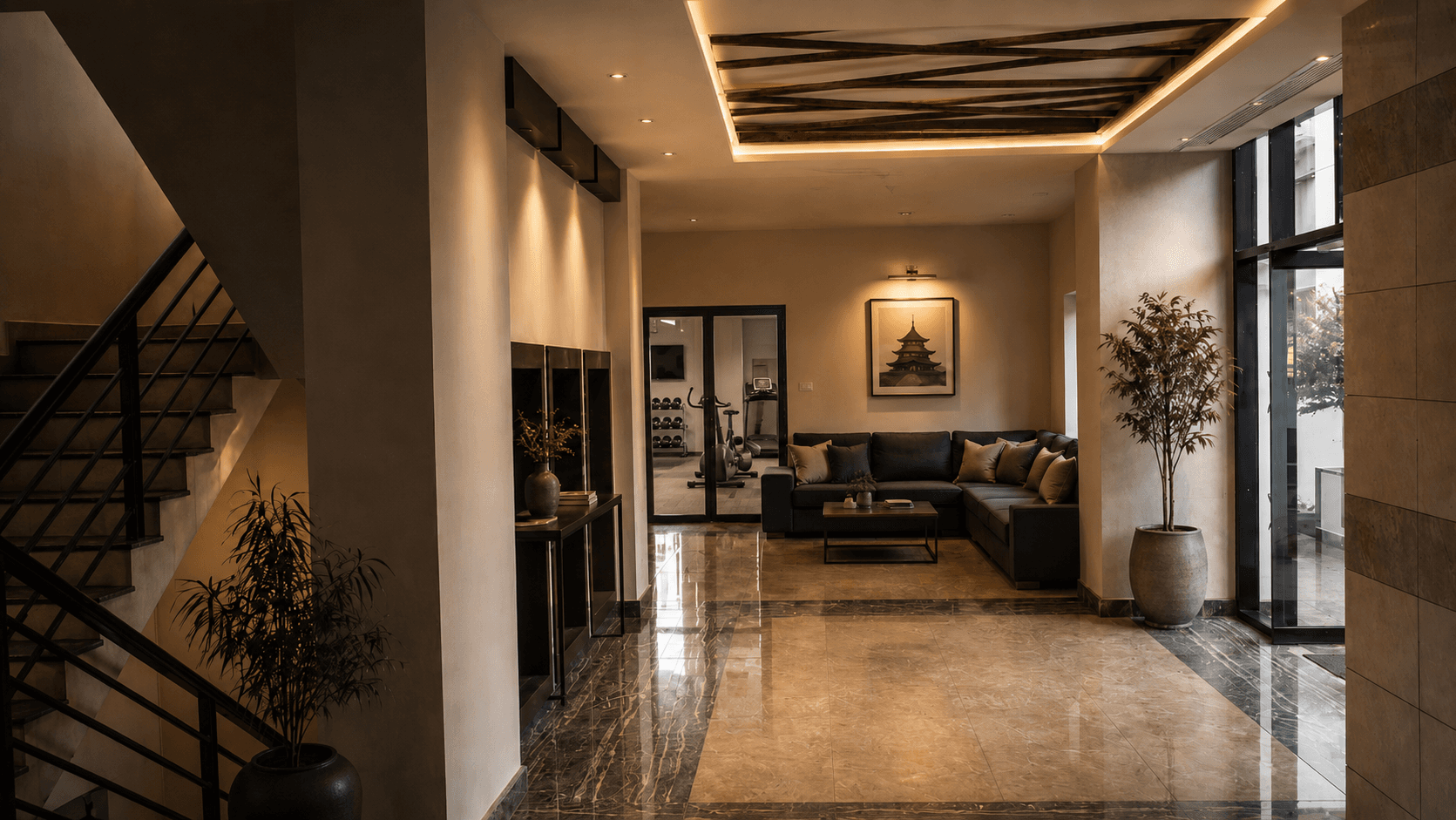 Cityview Residences entrance lobby by Downtown Housing Co.